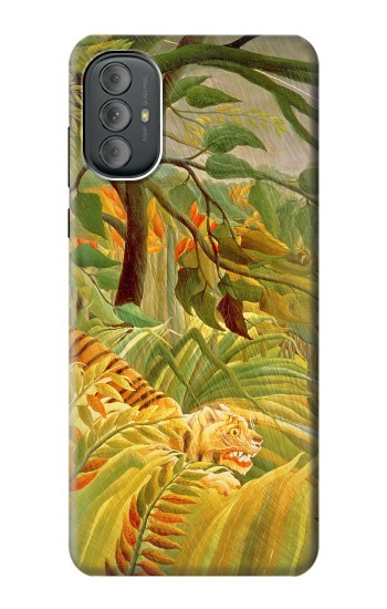 S3344 Henri Rousseau Tigre dans une tempête tropicale Etui Coque Housse pour Motorola Moto G Power 2022, G Play 2023