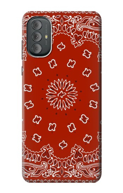 S3355 Motif Bandana Rouge Etui Coque Housse pour Motorola Moto G Power 2022, G Play 2023