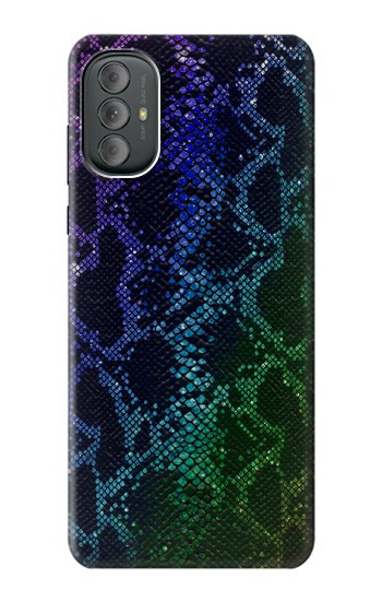 S3366 Arc en ciel Python graphique Imprimer Peau Etui Coque Housse pour Motorola Moto G Power 2022, G Play 2023