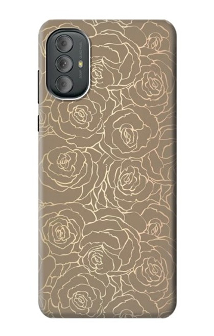 S3466 Motif Rose d'or Etui Coque Housse pour Motorola Moto G Power 2022, G Play 2023