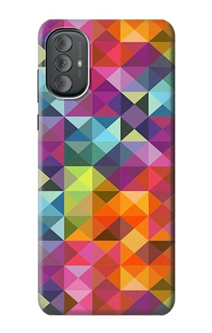 S3477 Motif abstrait de diamant Etui Coque Housse pour Motorola Moto G Power 2022, G Play 2023