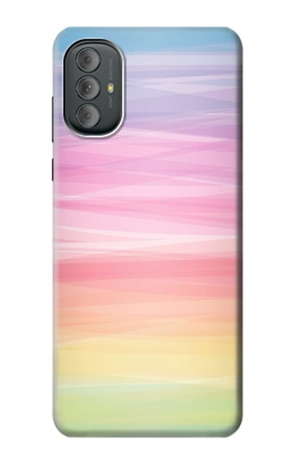 S3507 Coloré Arc-en-ciel pastel Etui Coque Housse pour Motorola Moto G Power 2022, G Play 2023