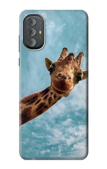 S3680 Girafe de sourire mignon Etui Coque Housse pour Motorola Moto G Power 2022, G Play 2023