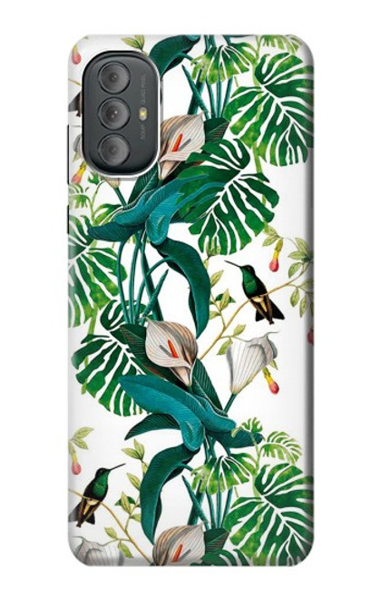 S3697 Oiseaux de la vie des feuilles Etui Coque Housse pour Motorola Moto G Power 2022, G Play 2023
