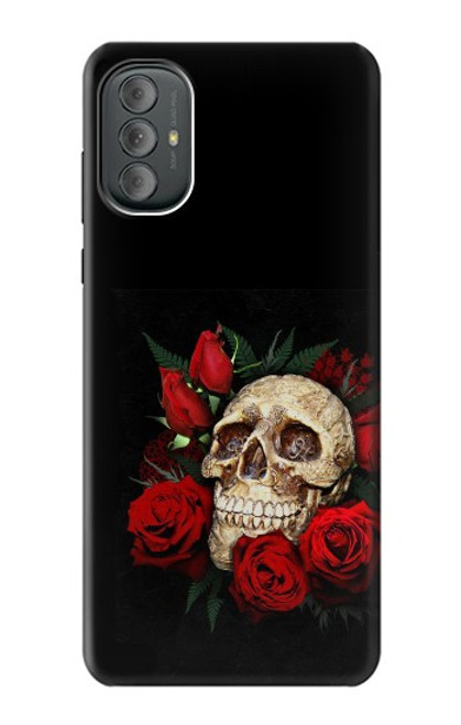 S3753 Roses de crâne gothique sombre Etui Coque Housse pour Motorola Moto G Power 2022, G Play 2023