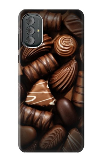 S3840 Amateurs de chocolat au lait au chocolat noir Etui Coque Housse pour Motorola Moto G Power 2022, G Play 2023