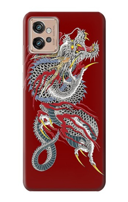 S2104 Yakuza dragon Tatouage Etui Coque Housse pour Motorola Moto G32