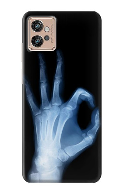 S3239 X-Ray Geste de la main OK Etui Coque Housse pour Motorola Moto G32