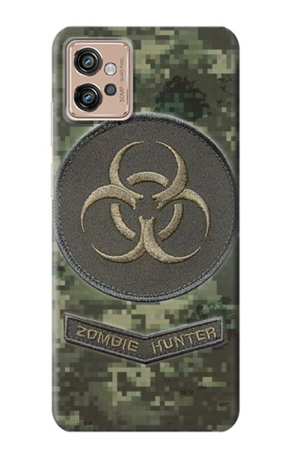 S3468 Biohazard Zombie Hunter Graphic Etui Coque Housse pour Motorola Moto G32