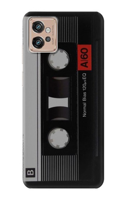 S3516 Ruban cassette millésimé Etui Coque Housse pour Motorola Moto G32