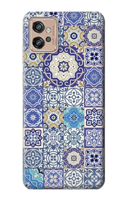 S3537 Motif marocain Mosaïque Etui Coque Housse pour Motorola Moto G32