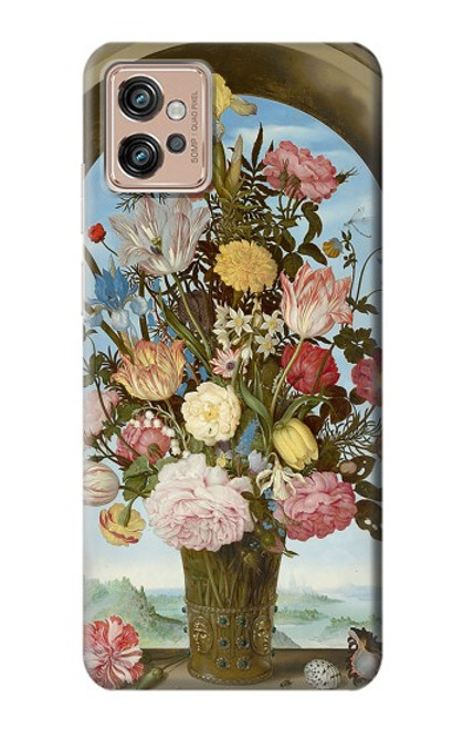 S3749 Vase de fleurs Etui Coque Housse pour Motorola Moto G32