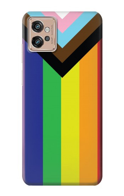 S3846 Drapeau de fierté LGBT Etui Coque Housse pour Motorola Moto G32
