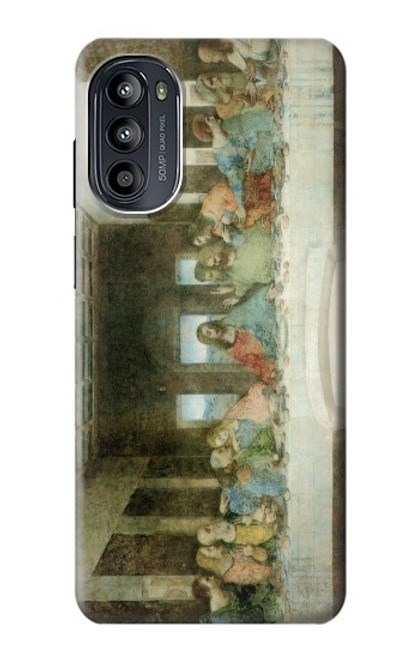 S0173 Leonardo Da Vinci La Cène Etui Coque Housse pour Motorola Moto G52, G82 5G