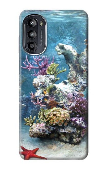 S0227 L'aquarium Etui Coque Housse pour Motorola Moto G52, G82 5G