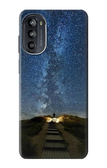 S0734 Stairway to Heaven Islande Etui Coque Housse pour Motorola Moto G52, G82 5G