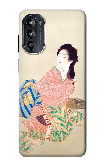 S0889 Japon Kimono Etui Coque Housse pour Motorola Moto G52, G82 5G