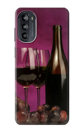 S0910 Rouge vin Etui Coque Housse pour Motorola Moto G52, G82 5G
