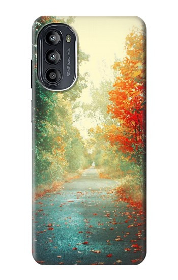 S0913 Route à travers les bois Etui Coque Housse pour Motorola Moto G52, G82 5G