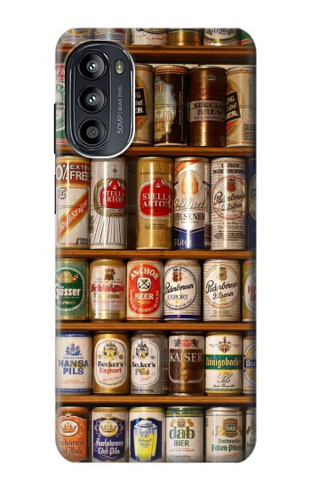 S0983 Collection de Canettes de bière Etui Coque Housse pour Motorola Moto G52, G82 5G