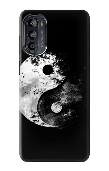 S1372 Lune Yin-Yang Etui Coque Housse pour Motorola Moto G52, G82 5G