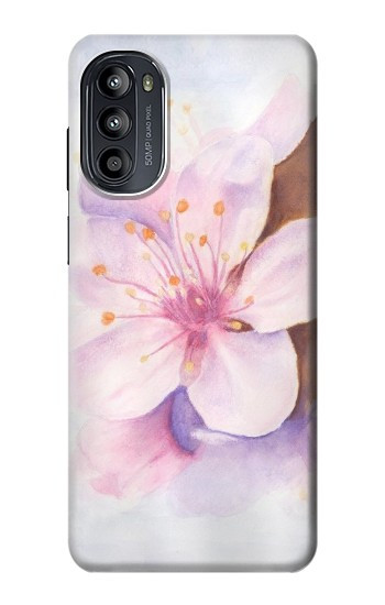 S1415 Fleur de Sakura Art Etui Coque Housse pour Motorola Moto G52, G82 5G