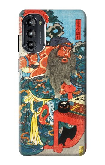 S1826 Utagawa Kuniyoshi Guan Yu Etui Coque Housse pour Motorola Moto G52, G82 5G