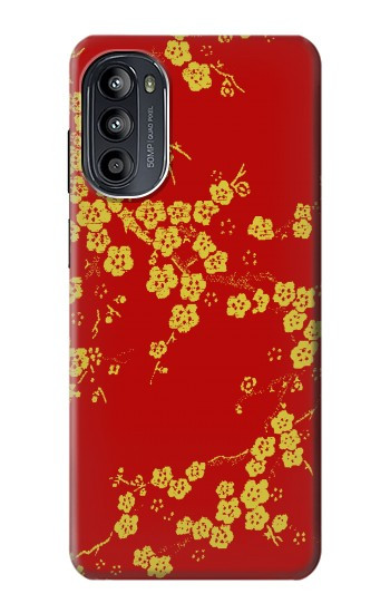 S2050 fleur de Cerisiers chinois imprimé graphique Etui Coque Housse pour Motorola Moto G52, G82 5G