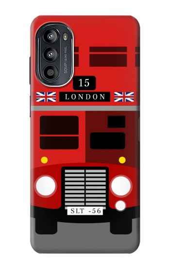 S2058 Angleterre britannique Bus Etui Coque Housse pour Motorola Moto G52, G82 5G