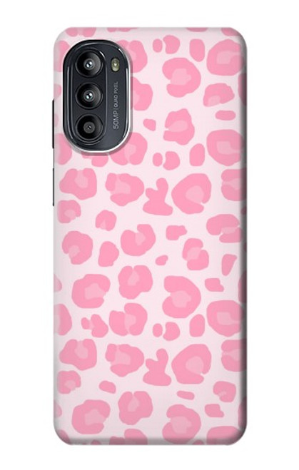 S2213 Motif rose Léopard Etui Coque Housse pour Motorola Moto G52, G82 5G