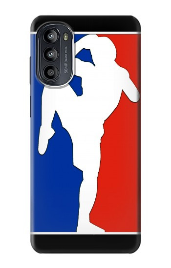 S2278 Muay Thai Kickboxing MMA art martial blanc Etui Coque Housse pour Motorola Moto G52, G82 5G