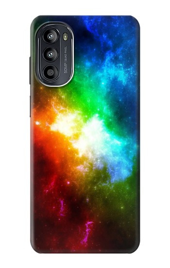 S2312 Arc en ciel coloré espace Galaxie Etui Coque Housse pour Motorola Moto G52, G82 5G