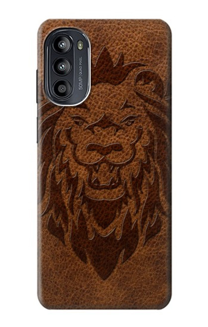 S2529 Leo Zodiaque Zodiaque marron Impression graphique Etui Coque Housse pour Motorola Moto G52, G82 5G