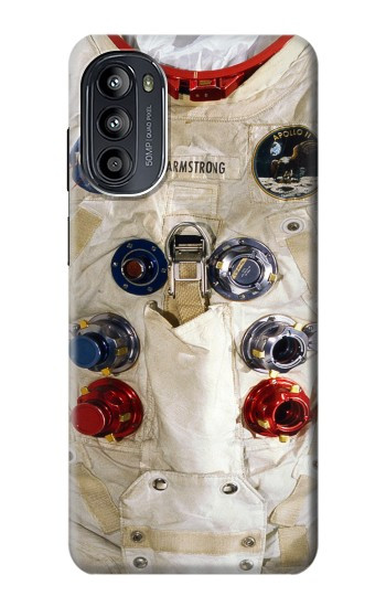 S2639 Neil Armstrong blanc astronaute Costume espace Etui Coque Housse pour Motorola Moto G52, G82 5G