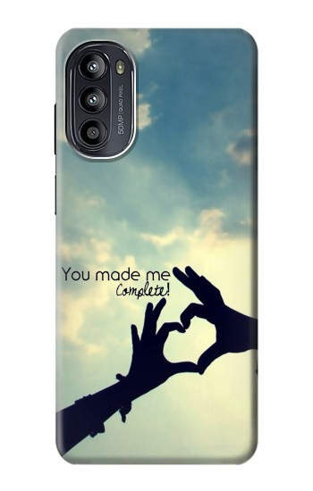 S2640 Vous avez fait de moi l'amour complet Etui Coque Housse pour Motorola Moto G52, G82 5G