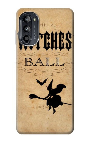 S2648 Les sorcières d'Halloween millésimé balle Etui Coque Housse pour Motorola Moto G52, G82 5G