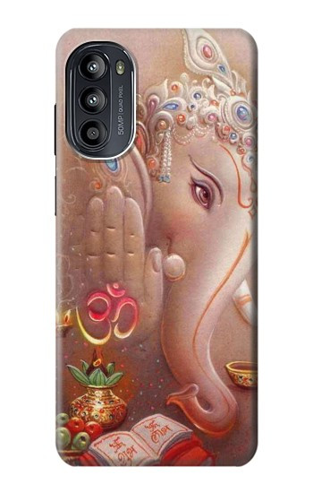 S2678 Dieu hindou Ganesha Seigneur du succès Etui Coque Housse pour Motorola Moto G52, G82 5G