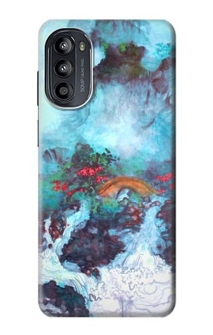 S2724 Dragon Blanc Piscine Haisu Lui Etui Coque Housse pour Motorola Moto G52, G82 5G