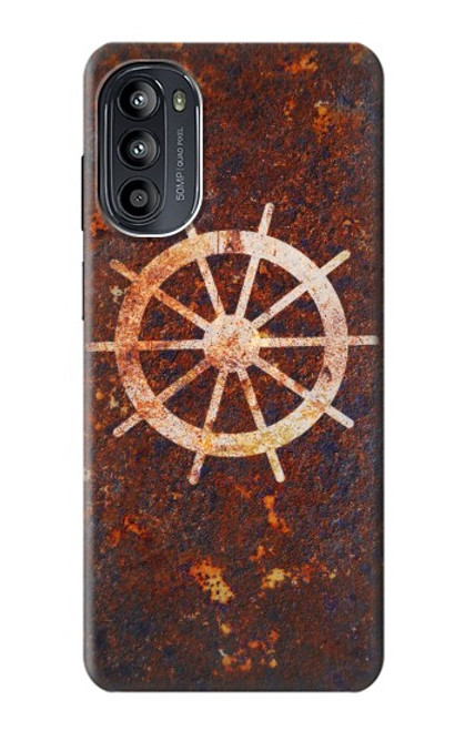 S2766 Roue de bateau Rusty Texture Etui Coque Housse pour Motorola Moto G52, G82 5G