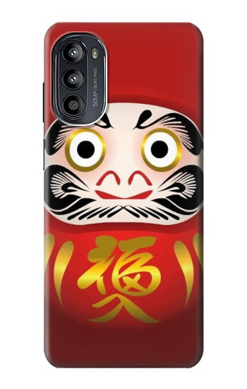 S2839 Japon Daruma Poupée Etui Coque Housse pour Motorola Moto G52, G82 5G