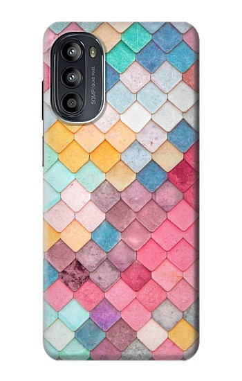 S2947 Bonbons Minimal Couleurs pastel Etui Coque Housse pour Motorola Moto G52, G82 5G