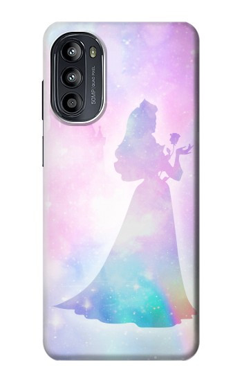 S2992 Princesse Pastel Silhouette Etui Coque Housse pour Motorola Moto G52, G82 5G