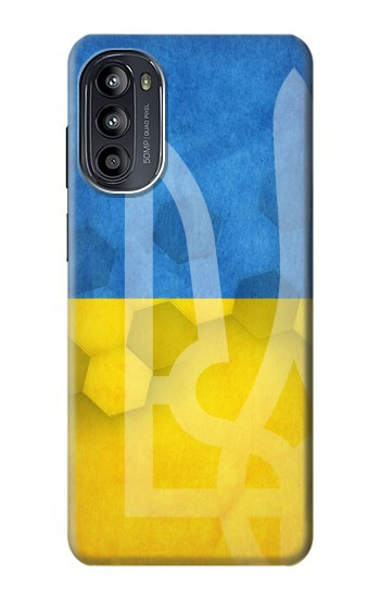 S3006 Ukraine Football Football Etui Coque Housse pour Motorola Moto G52, G82 5G