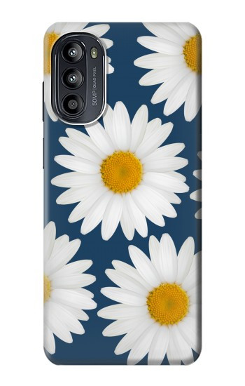 S3009 Daisy bleu Etui Coque Housse pour Motorola Moto G52, G82 5G