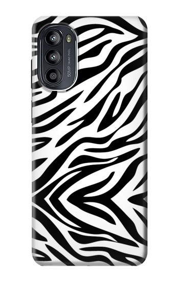 S3056 Zèbre Texture Imprimé graphique Peau Etui Coque Housse pour Motorola Moto G52, G82 5G