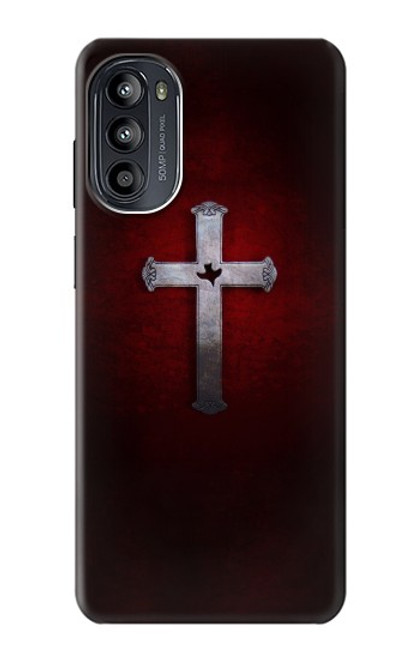 S3160 Croix chrétienne Etui Coque Housse pour Motorola Moto G52, G82 5G