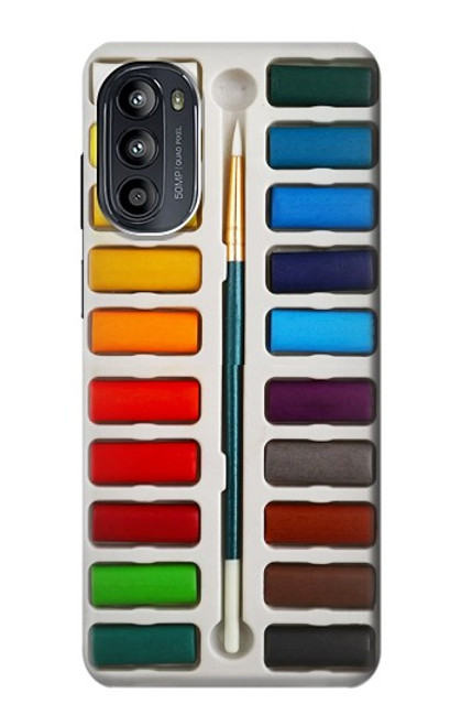 S3243 Ensemble de peinture aquarelle Etui Coque Housse pour Motorola Moto G52, G82 5G