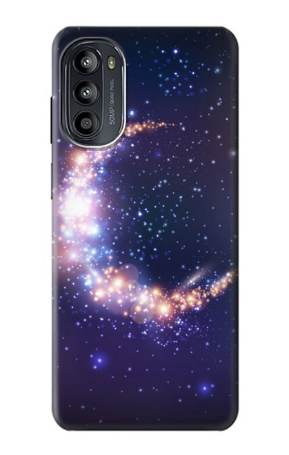S3324 Croissant de lune Galaxie Etui Coque Housse pour Motorola Moto G52, G82 5G