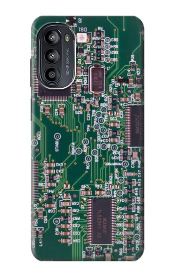 S3519 Electronique Circuit Board graphique Etui Coque Housse pour Motorola Moto G52, G82 5G
