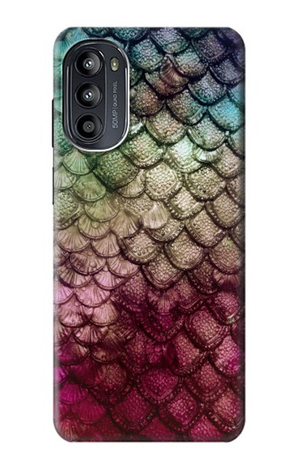 S3539 Sirène écailles de poisson Etui Coque Housse pour Motorola Moto G52, G82 5G